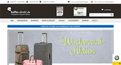 Desktop Screenshot of koffer-direkt.de